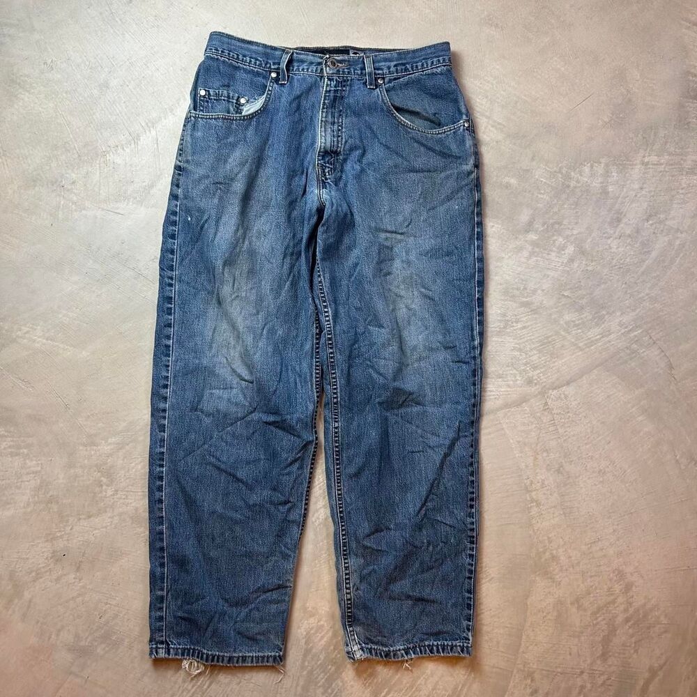 Levi-s Men's Blue and Navy Jeans